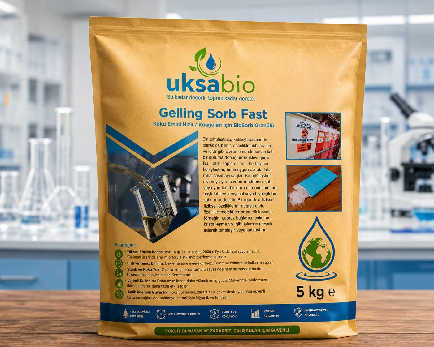 UKSA BİO Gelling Sorb Fast hızlı sıvı katılaştırıcı